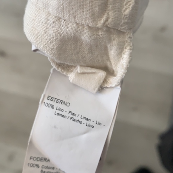 120% Lino Linen Esterino Dress Linen Maxi balloon sleeves bohemian romantic - Picture 9 of 14